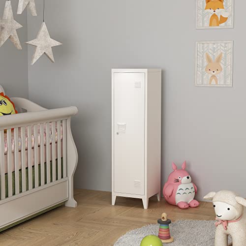 MIOCASA Metal Cabinet Home Office Storage Cabinets with Doors and Shelves Lockable File Cabinet Organizer Coat Lockers for Kids