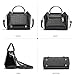 Imagen de NICOLE & DORIS Bolsos Mujer Bolso Bandolera Pequeños Bolso de Mano de Charol Bolso de Cocodrilo Bolso de Hombro Bolsos Cruzados Bolso Fiesta Negro