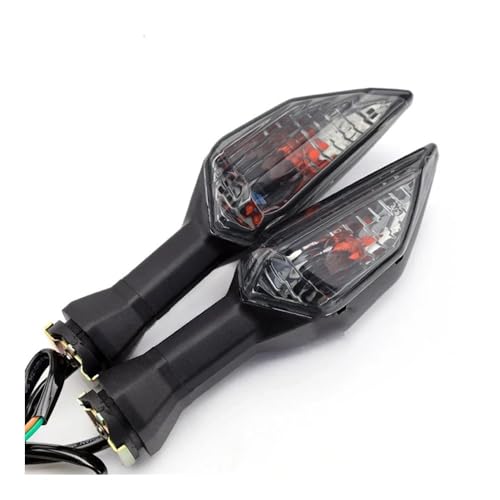 Clignotant Moto pour Balade Nocturne en Kawasaki Ninja 250 300 400 650 Cabochon Fumé
