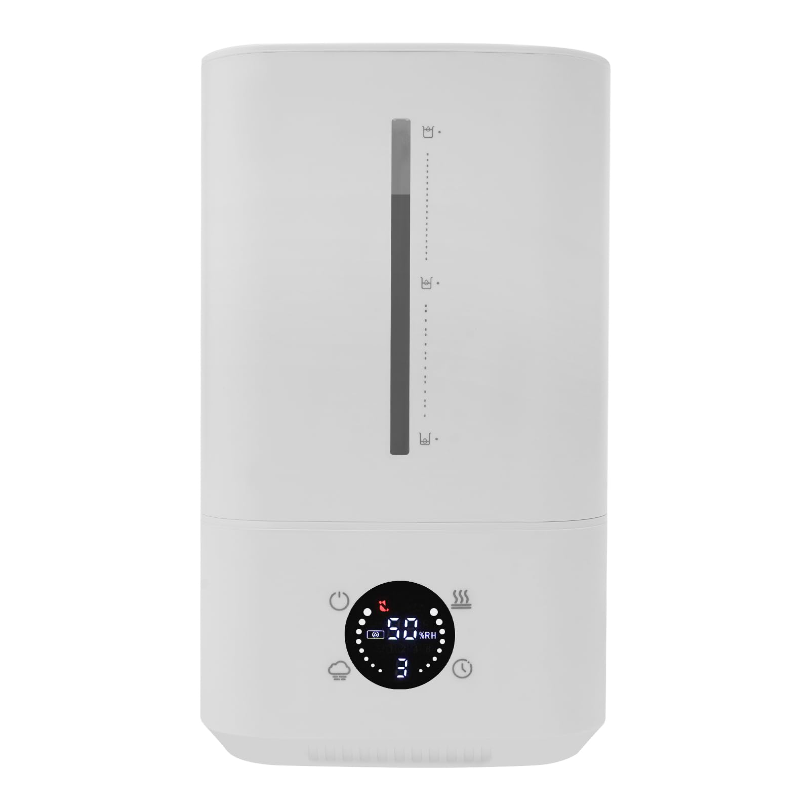 Nawilżacz powietrza do sypialni, 6 l, ultradźwiękowy nawilżacz powietrza, zimna i gorąca mgiełka 2 w 1, kontrola wilgotności powietrza, nawilżacz powietrza z timerem, do sypialni, salonu