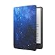 MoKo Hülle Kompatibel mit Kindle Paperwhite 11. Generation 2021, Dünn Lightweight Kunstleder Schutzhülle Smart Cover mit Auto Sleep/Wake für Kindle Paperwhite 6.8 Zoll, Signature Edition, Blau Sterne