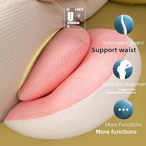 Image of OBABY Pregnancy Pillow - Adjustable U Shaped Pregnancy Pillow for Belly and Back Support, Maternity Body Pillow for Side Sleeping, Compact Pregnancy Support Pillow for Comfort.