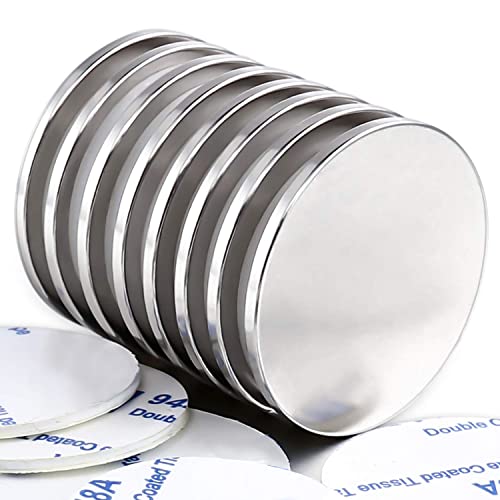 Image of LOVIMAG Strong Neodymium Rare Earth Disc Magnets, 8Pack - 1.26x0.08inches