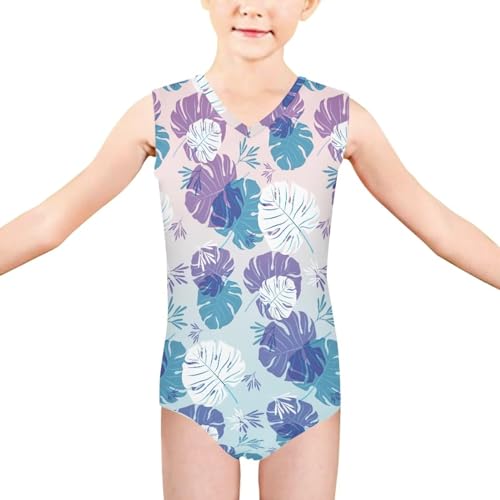 Yewattles Maiô infantil com controle de barriga, peça única, roupa de banho atlética, adequado para