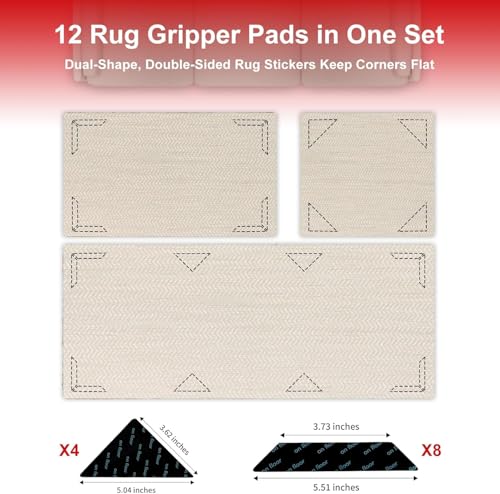 Tiumso 12-Pc Rug Gripper Set 5.49 w/ Code + 45% Off Code R5EGGO9C - image 4