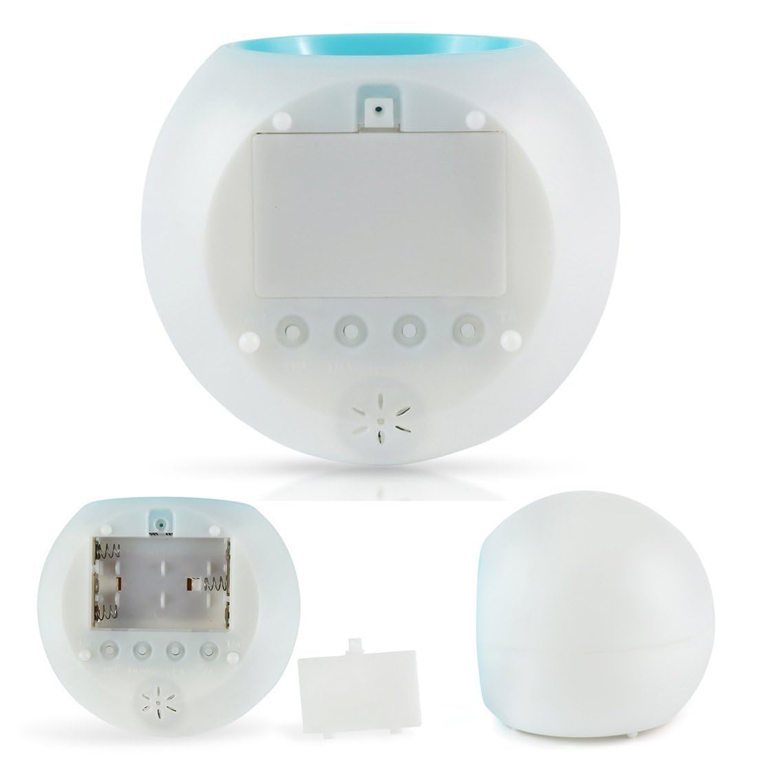 LED Wecker Digital Kinder Alarmwecker Lichtwecker Stimmungslicht Nachttischlampe 7 Farben