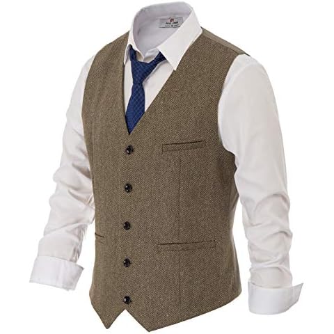 PJ PAUL JONES Men's Business Waistcoat Cover