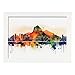 Produktbild Nacnic Rio de Janeiro 3 im Aquarell-Stil. Vollfarbige Illustrationen von Städten und Denkmälern der Welt. Innenarchitektur und Dekoration. A4 weißen Rahmen.
