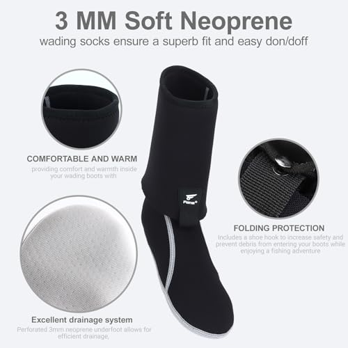 8 Fans Men's Neoprene Wading Socks for Fishing – Guard and Comfortable Wet Wader Sock2