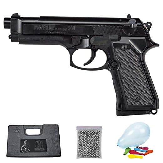 ECOMMUR P-340 | Pistola de balines (Bolas BB's de Acero Tipo perdigones) por Aire comprimido SIN CO2 (Muelle) | <3,5 Julios