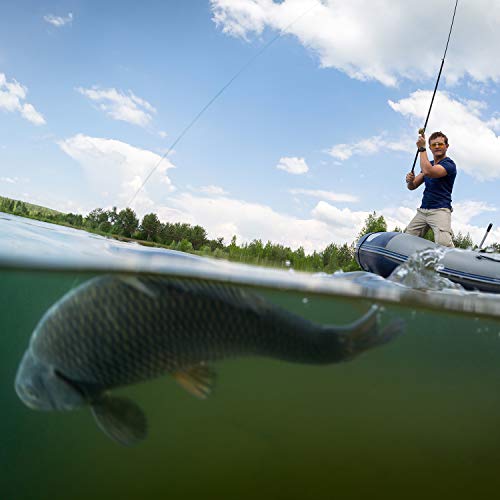 Outus 1200 Pieces Fishing Rubber Bobber Beads Stopper 6 In 1 Black Float Sinker Stops (Small, Oval Shape) #TOP6