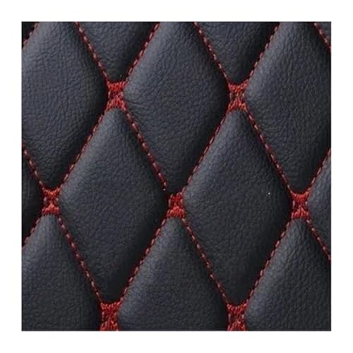 Tapis de coffre en cuir synthétique chic Benz Classe A W177 2019-2022 noir et rouge