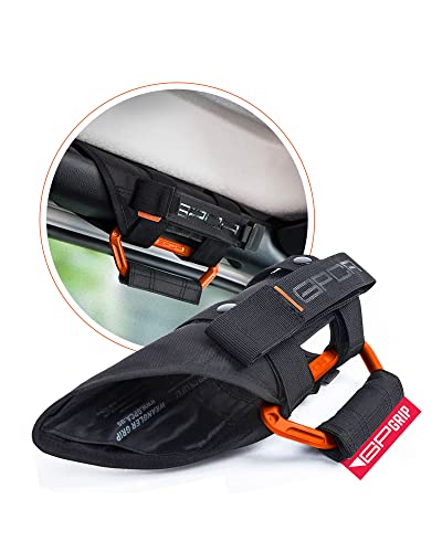 Gpca - Grab Handle Combo, Better Value Pack With 4Pcs Grip Pro And 2Pcs Gp Backgrip Pro, Car Headrest Grab Handles For Jeep Jl, Jlu, Jt Gladiator, Jk, Jku And More, Grabber Orange #TOP6