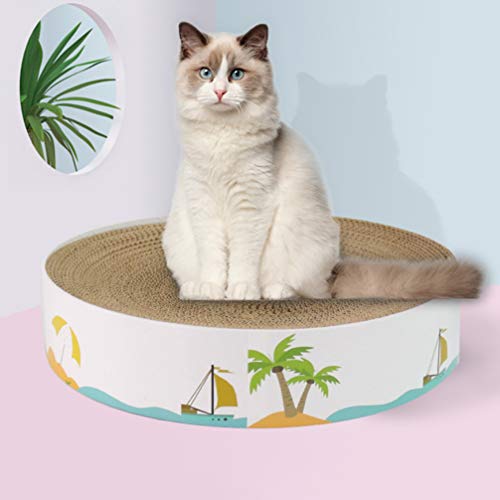 Arranhador de gato Balacoo, brinquedos interativos para gatos em forma de tigela afundada redonda ar