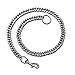 tumundo® Hosen-Kette Panzerkette Schlüsselketten 50cm Portmonee Messer-Kette Edelstahl Wallet Kellnerkette Karabiner, Variante:Modell 4 - Ø 10mm