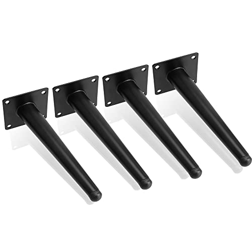 Toolzia 4Pcs 8" Metal Oblique Furniture Legs 20cm,Cone Cabinet Legs Stainless Steel Table Legs No-Slip Silent for Diy Furniture Sofas - Image 4