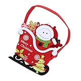 Cabilock Preciosa Cesta De Almacenamiento Navideña Para Fiestas Cesta De Dulces Para Decoración De Mesa Navideña Contenedor De Dulces y Aperitivos