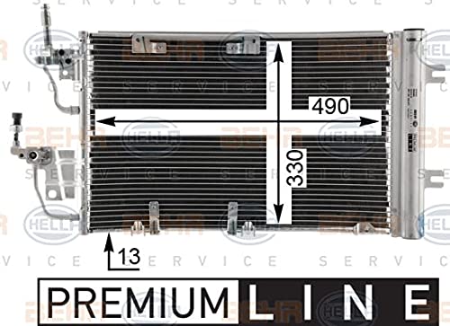 Condensatore Climatizzatore BEHR HELLA SERVICE 8FC 351 302-594 Per Fiat, Opel, Cadillac BLS