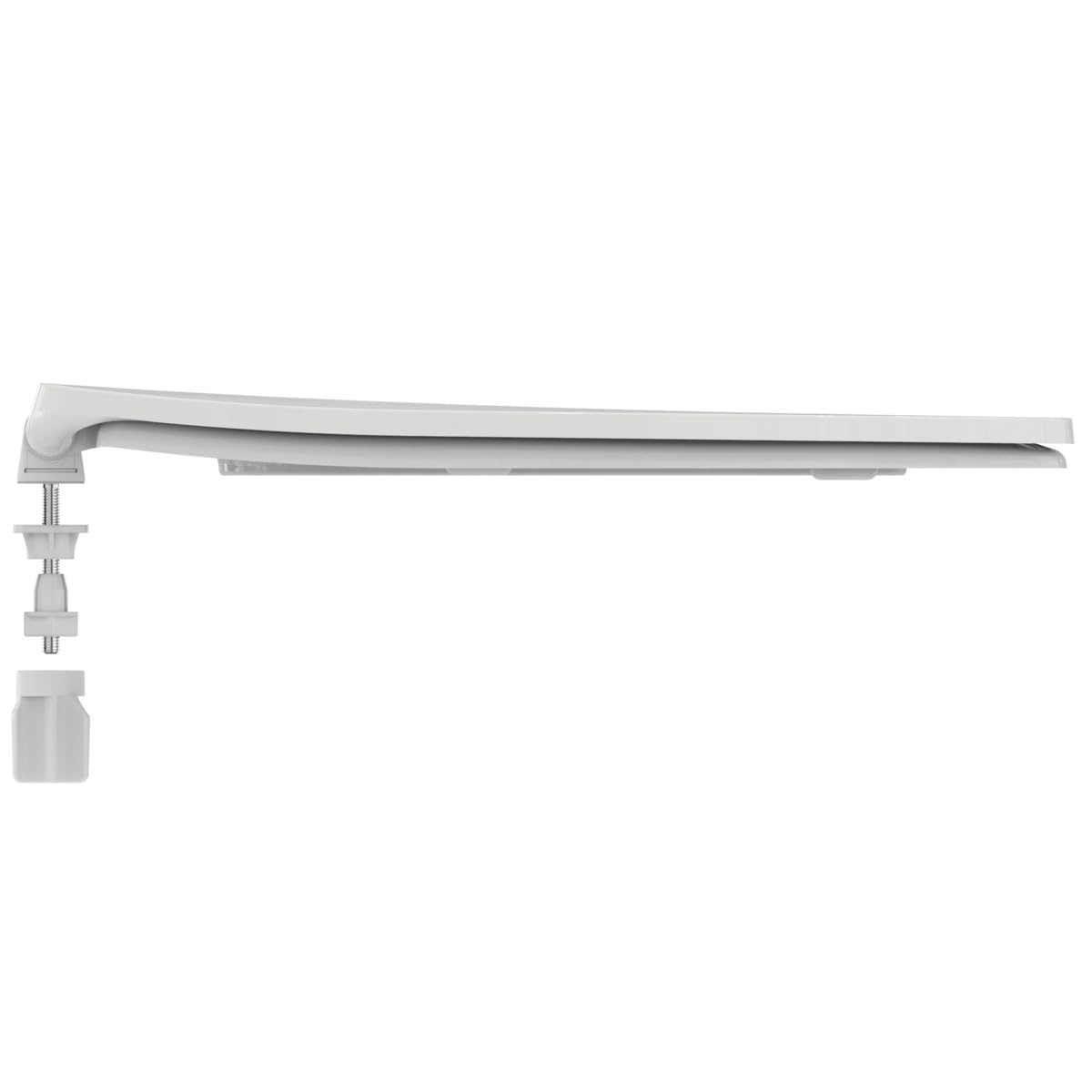 Ideal Standard Eurovit sedile WC con SoftClose, forma ovale – Bianco | Sedile per WC universale con chiusura automatica (SoftClose) e cerniere in acciaio inossidabile, E131801