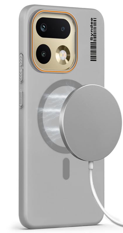 Mr. Case Back Cover for Realme 16 Pro 5G Sleek Frosted Translucent Back Only Compatible with Wireless Magnetic Accessories | Anti-Scratch Shockproof Phone Case – Grey