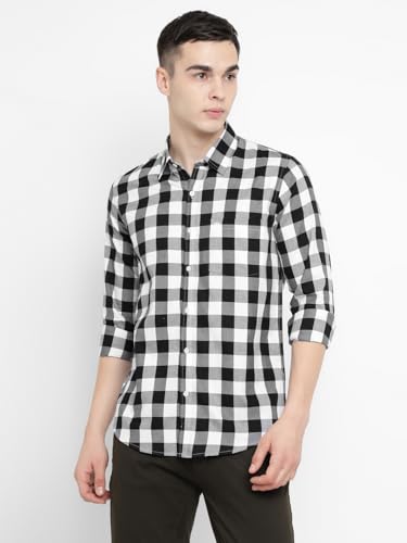 Image of Allen Cooper Checks Shirts for Men - 100% Cotton Comfort Fit Casual and Formal Shirt - Breathable, Soft, Classic Style (Multiple Colors)