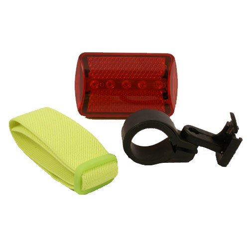 NE-MFG 7 FUNCTION LASER SAFETY LIGHT BIKE BICYCLE TAILIGHT 5 LED