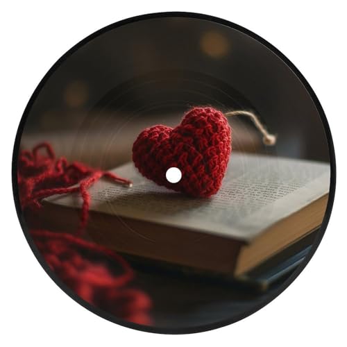 Sottobicchieri per bevande CD Sottobicchieri rotondi a forma di cuore all'uncinetto Sottobicchieri assorbenti antiscivolo per tavolino da caffè Decorazione Sottobicchieri resistenti al calore per