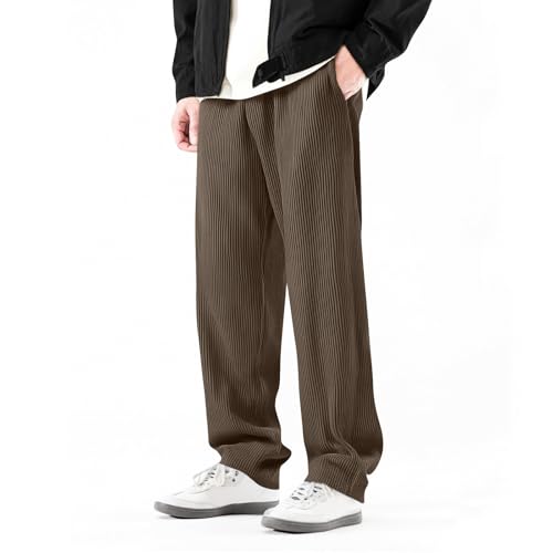 Corduroy Pants Men Style Flowy Baggy Palazzo Pants Casual Vintage Open Bottom Relaxed Fit Lightweight Lounge Pant2