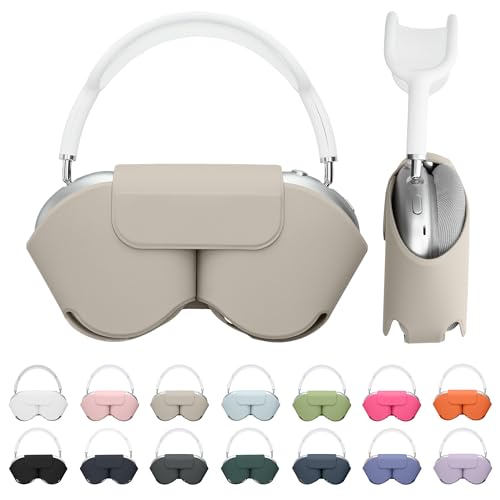 Coque AirPods Max kwmobile housse souple en polyester gris avec fonction veille