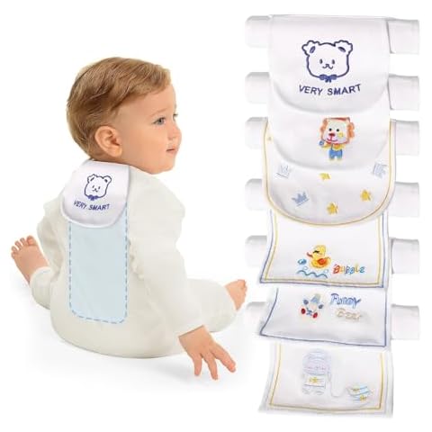 Towels for baby,toddler,children,kid,Sweat Towel,Baby Towels,workout sweat towels,white towels, Cotton Towels Suitable for Sports, running, playing basketball, football of Baby's towels set (6 Packs) Cover