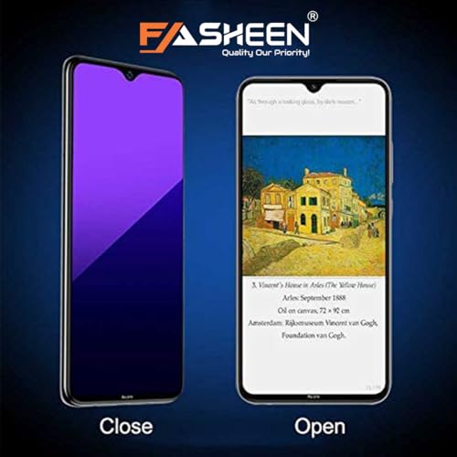 Image of FASHEEN AntiBlue Light Screen Guard Compatible with Vivo V2432, Matte Finish Screen Protector, Eye Friendly Blue Light Block Flexible Screenguard, Not a Tempered Glass