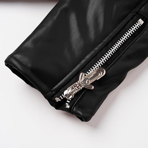 Thick Warm Thick Coat for Women Fall Winter Long Sleeve High Neck Faux Leather Baby Tees Jackets Outfits Women 20253