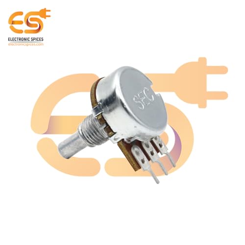 Image of Electronic Spices 10k 3 Pin D Shaft Rotary Potentiometer Volume Pot 10K with Knob for Multiple Applications (Pack of 4)