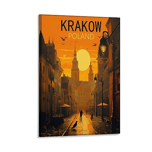 Poster vintage de Cracovie pour raviver vos plus beaux souvenirs de voyage
