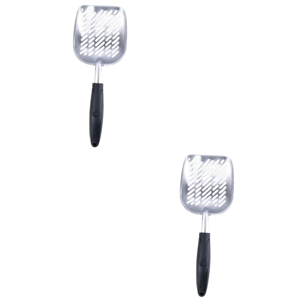 Yardwe 2pezzi Metal Cat Litter Shovel Scopino per Lettiera Resistente e Facile per Lettiera Colore