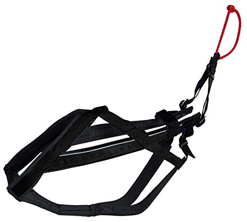 Neewa Adjustable Racing Harness (Medium, Black) - Ideal for Dog Pull with Bike, Skateboard, Rollerblade, Cart, Canicross