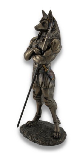 Estatua de Anubis Egipcio de Resina con Acabado Bronce miniatura 2