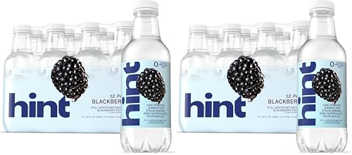 Image of Hint Water Blackberry, Pure Water Infused with Blackberry, Zero Sugar, Zero Calories, Zero Sweeteners, Zero Preservatives, Zero Artificial Flavors, 16 Fl Oz (Pack of 24)