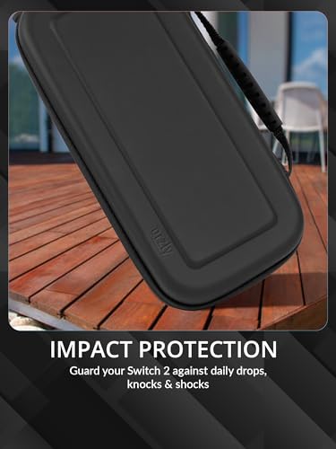 Image of Orzly Case Compatible with Nintendo Switch 2 Protective Carry Case (2025 Model) with Screen Padding, Game Card microSD Pockets for Console and Accessories Screen Size 7.9 inch - Gift Boxed