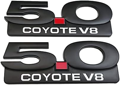 Fidida 2PC 5.0L Coyote V8 Emblem Decal Car