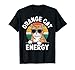 Orange Cat Energy Tabby Cat T-Shirt