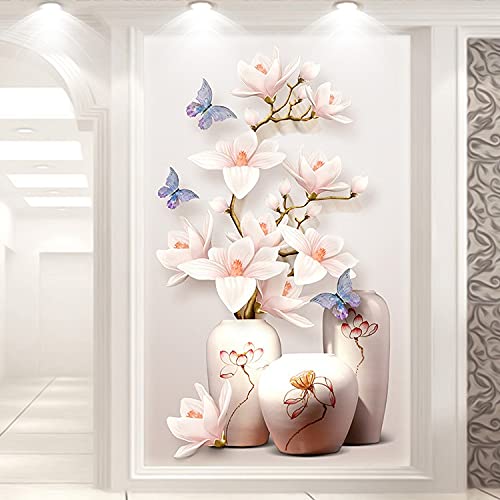 Mosaïque diamant magnolia kit complet pour habiller un mur vide