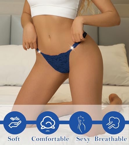 Image of Banamic Sexy Thongs for Women G-String Thongs with Double Straps Panties