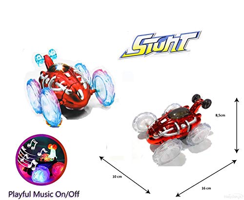 Carrinho De Controle Remoto Maluco Gira 360º Com Luzes