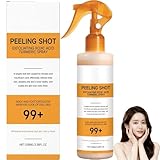 Peel Shot Keratin Care Cúrcuma Ácido Cójico Spray Hidratante para Piel Seca del Cuerpo, Exfoliante de la Piel para la Cara, Removedor de Piel Muerta para Cuerpo y Cara. (1 unidad)