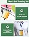 Swooflia 1 Pcs Golf Club Distance Card - Men Golf Club Range Chart Card Swing Minder Reference & Blank Distance Yardage Scorecard, Golf Bag Accessories Gifts for Golfers