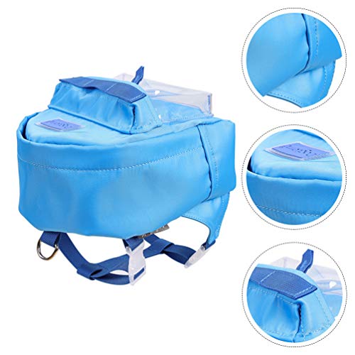 Mochila Balacoo Pet TPE impermeável de tecido de nylon para cães para viagens ao ar livre, animais d