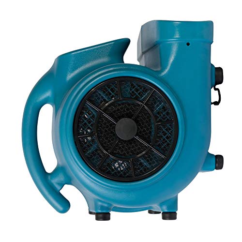 Image of XPOWER X-430TF Pro 1 /3 HP 2000 CFM Centrifugal Air Mover, Carpet Dryer, Floor Fan, Blower, Timer, Filter, for Water Damage Restoration, Janitorial, Plumbing, Home Use,Blue