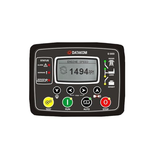 DWFSKZKV D300 Generator Controller Panel Control Module Replacement for Diesel Generator Genset Parts, Black