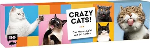 Edition Michael Fischer Memo-Spiel: Crazy Cats!: Mit 60 lustigen Katzen-Motiven von süß bis Grumpy für Katzenfans von 6-99 Jahren